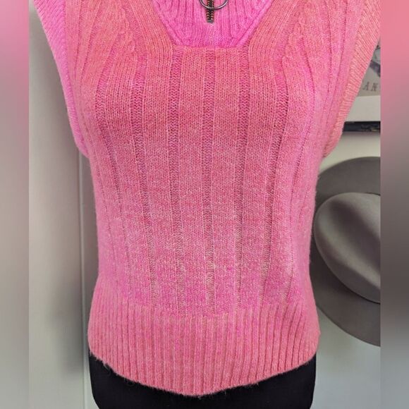By Anthropologie Ombre Sweater XS Barbiecore Preppy Cozy Academia Cotton Candy - Picture 11 of 14